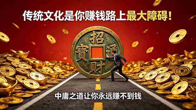 （18872期）付费文章：传统文化是你赚钱路上最大障碍！中庸之道让你永远赚不到钱-创业云网赚项目
