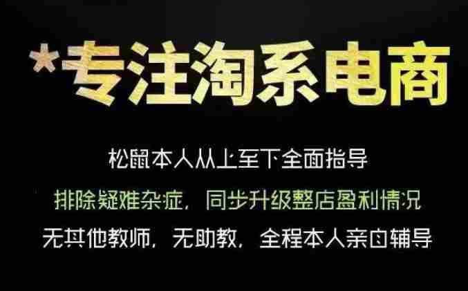 松鼠会电商VIP课程,从基础布局到高阶优化,助你掌握淘宝运营逻辑,提升店铺流量与转化-创业云网赚项目